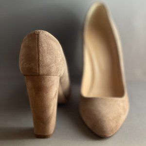 JCrew Stella Suede Pumps in Kraft Brown